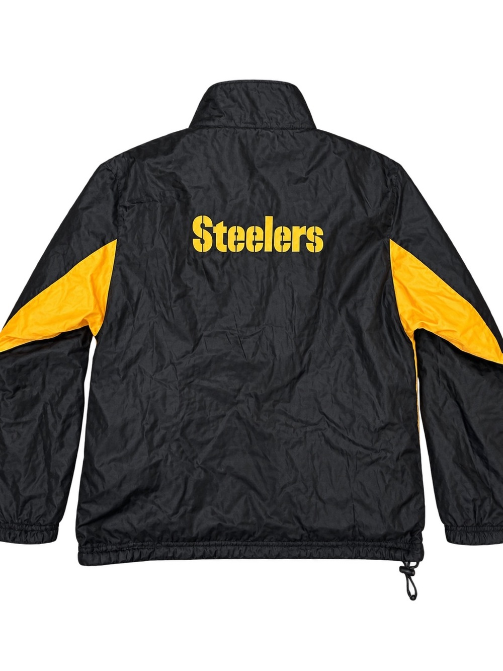 NFL Pittsburgh Steelers Black and Yellow Windbreaker Jacket